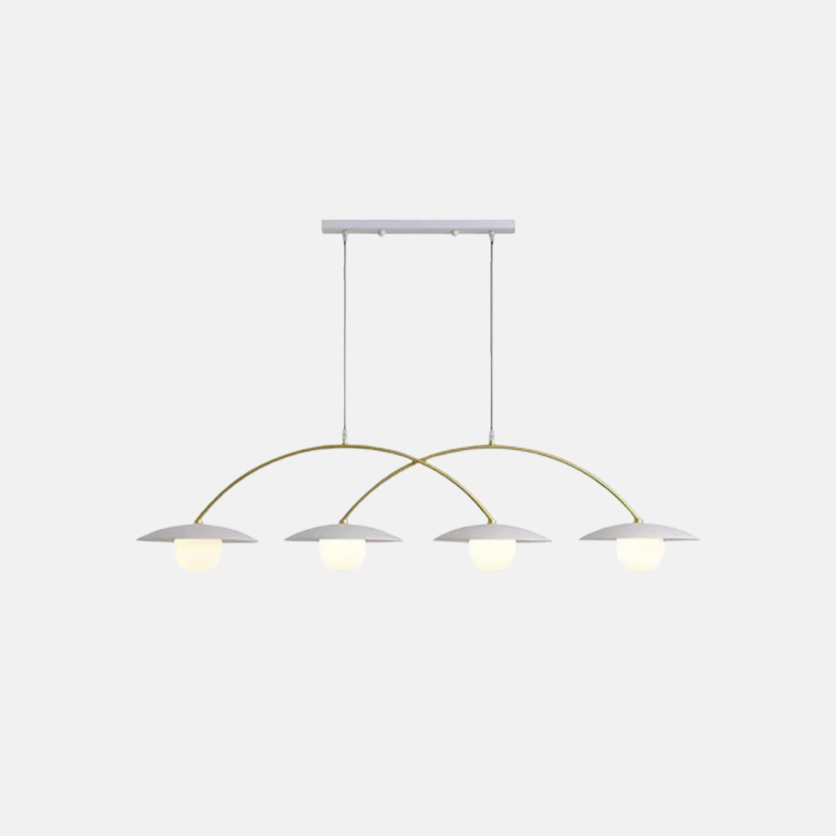 Modern Pendelleuchte LED Bogen Metall Wohnzimmer