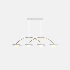 Modern Pendelleuchte LED Bogen Metall Wohnzimmer