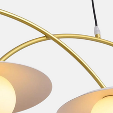Modern Pendelleuchte LED Bogen Metall Wohnzimmer