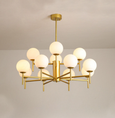 Modern Kronleuchter Metall Gold Kücheninsel