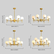 Modern Kronleuchter Metall Gold Kücheninsel