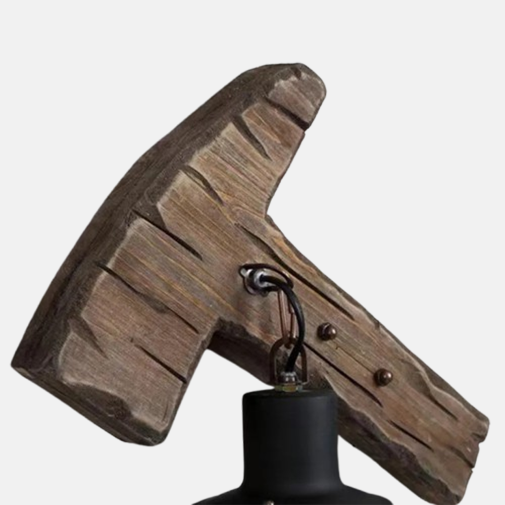 Vintage Wandlampe Holz Metall Holz Laterne Wohnzimmer