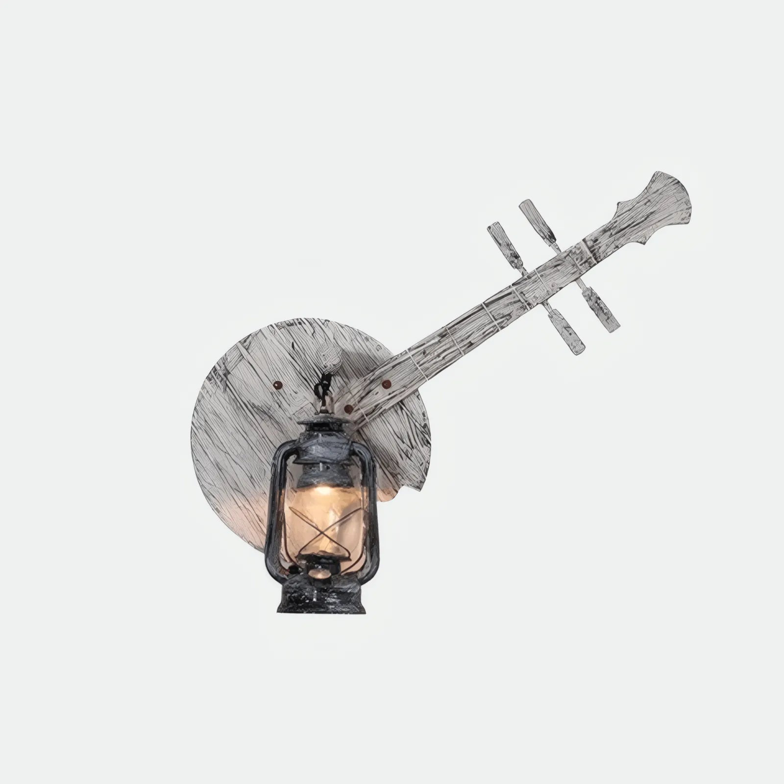 Vintage Kiefernholz Holzfarbe Wandlampe Wohnzimmer