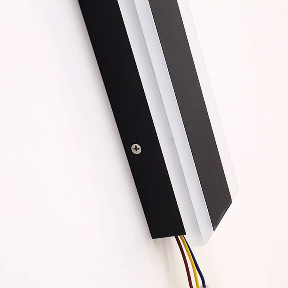 Modern Außenwandleuchte LED Linear Metall/Acryl Garten Flur