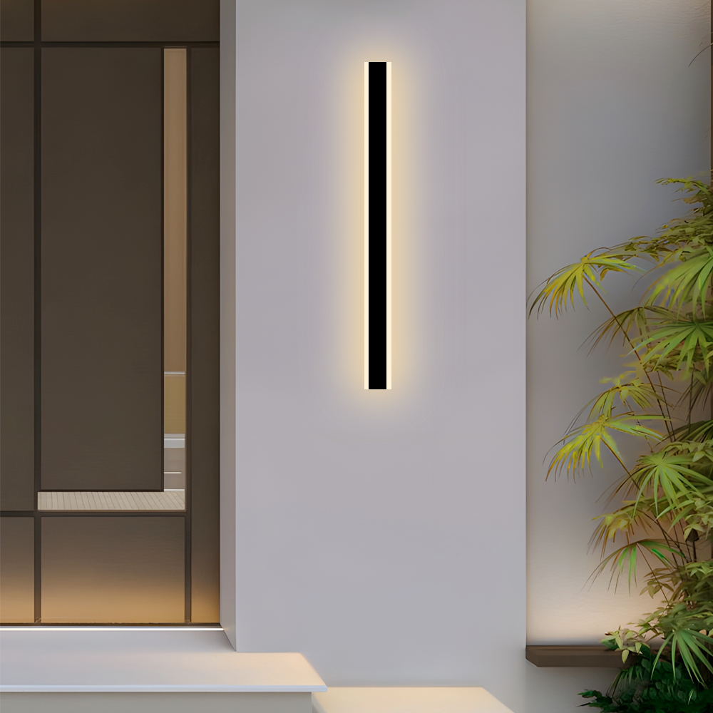 Modern Außenwandleuchte LED Linear Metall/Acryl Garten Flur