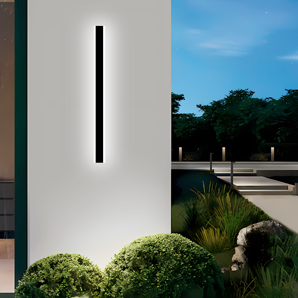 Modern Außenwandleuchte LED Linear Metall/Acryl Garten Flur