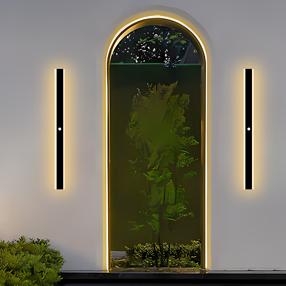 Modern Außenwandleuchte LED Linear Metall/Acryl Garten Flur