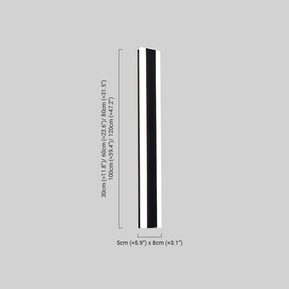 Modern Außenwandleuchte LED Linear Metall/Acryl Garten Flur