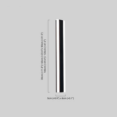 Modern Außenwandleuchte LED Linear Metall/Acryl Garten Flur