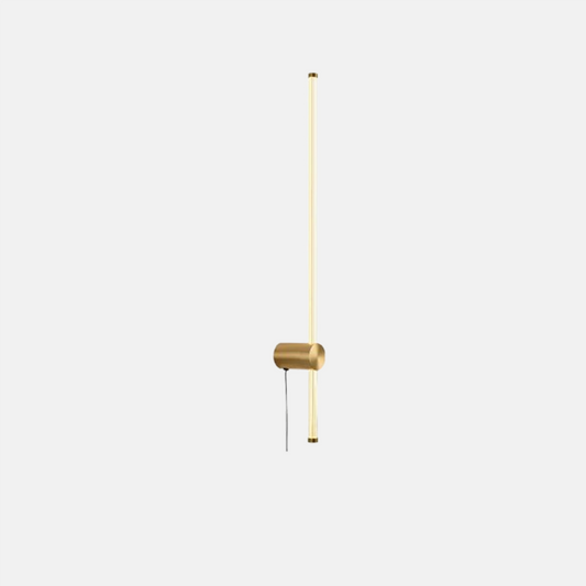 Minimalistische Wandleuchte Gold Metall Acryl Linear Kupfer Nickel Esszimmer