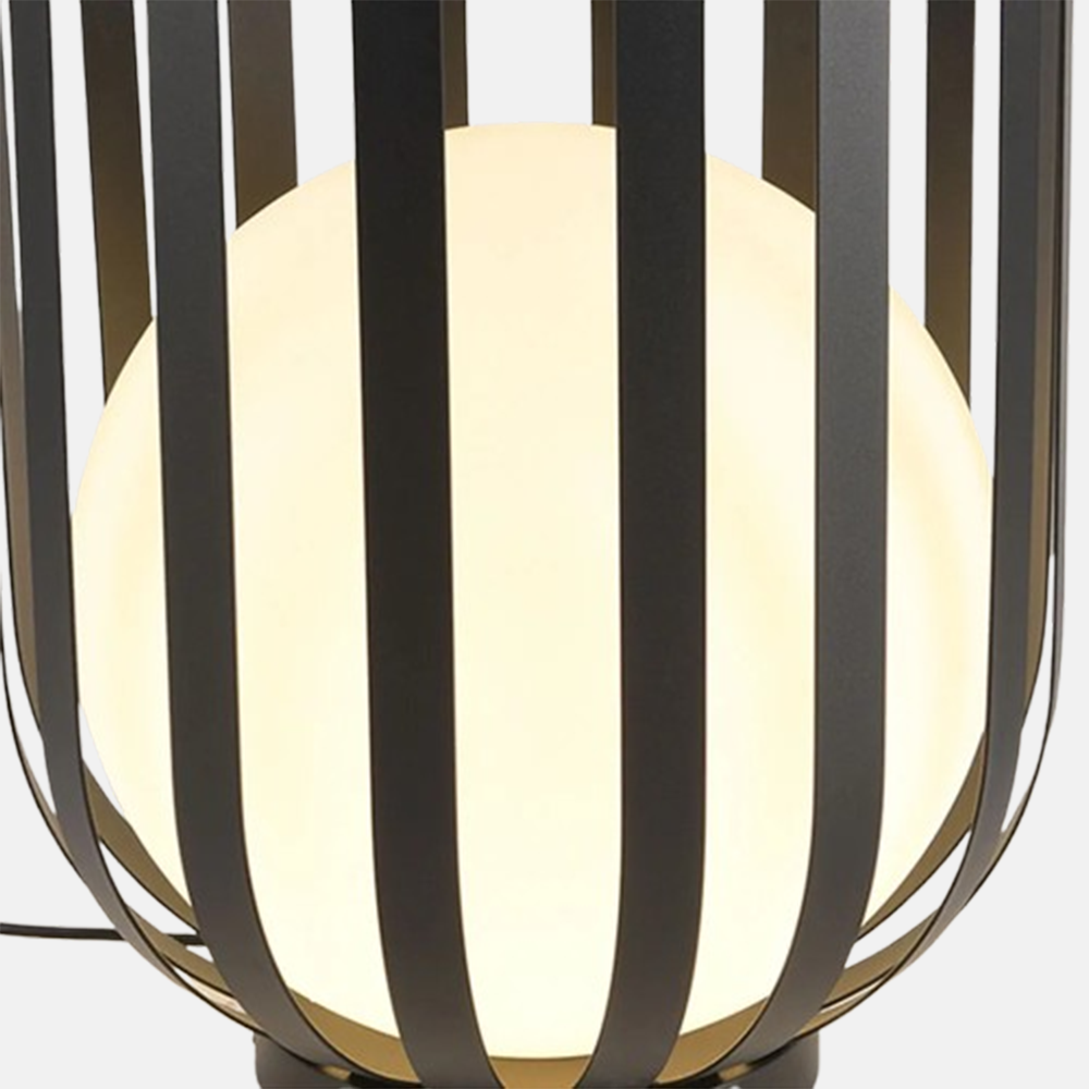 Moderne Wegelampe Schwarz Metall Laterne Außen