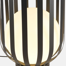 Moderne Wegelampe Schwarz Metall Laterne Außen