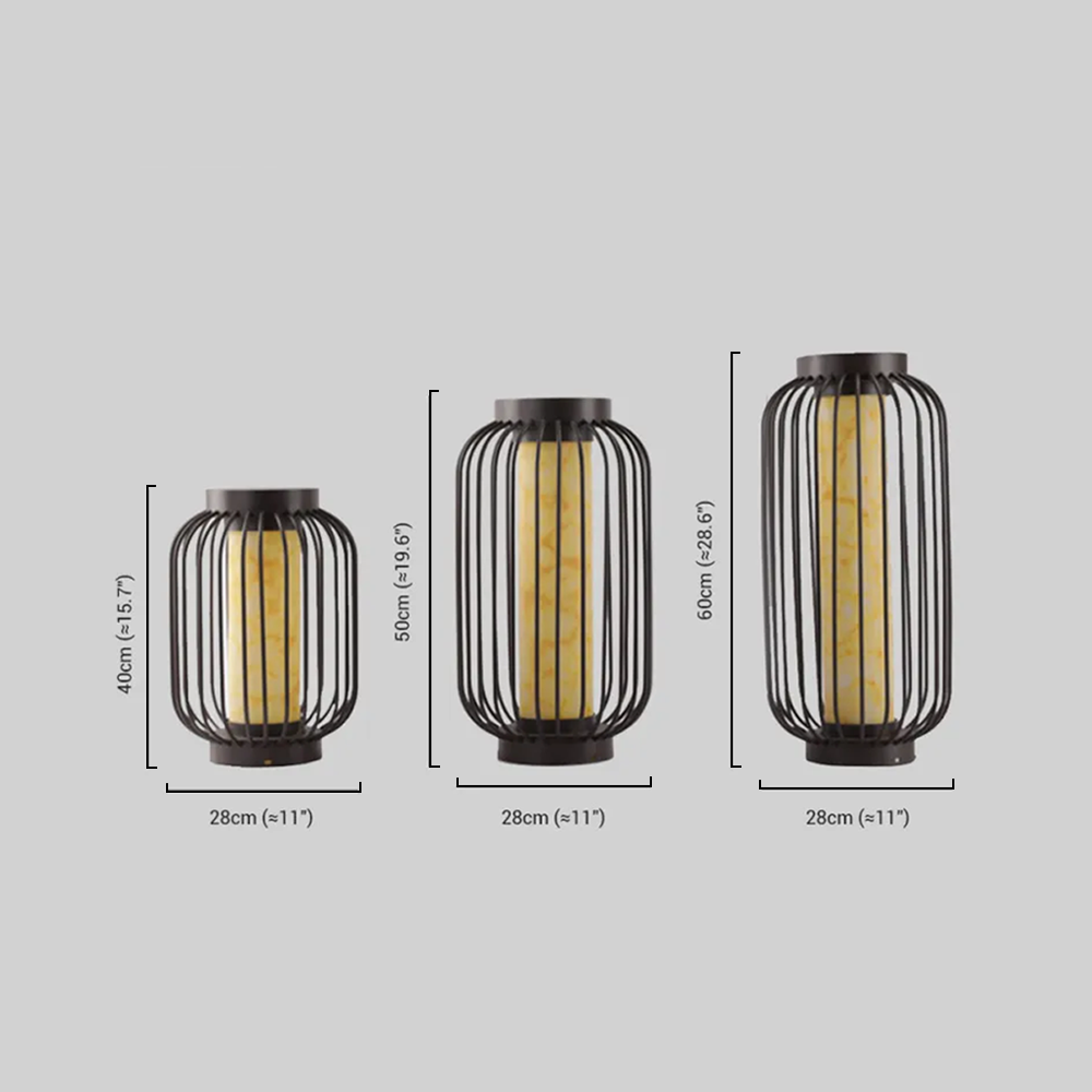 Moderne Außenlampe Schwarz Metall Laterne Hof