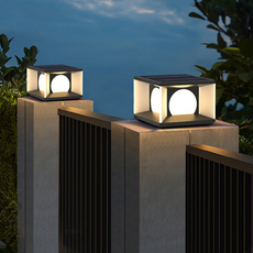 Moderne Außenlampe Schwarz Metall Rechteckig Innenhof