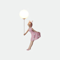 Designer Wandleuchte Acryl Rosa Schlafzimmer