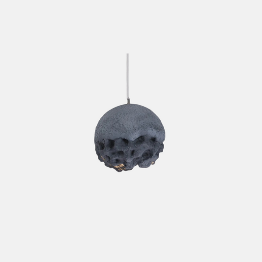 Art Deco Pendelleuchte LED Kugel Grau Resin Esszimmer