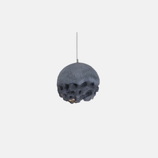 Art Deco Pendelleuchte LED Kugel Grau Resin Esszimmer