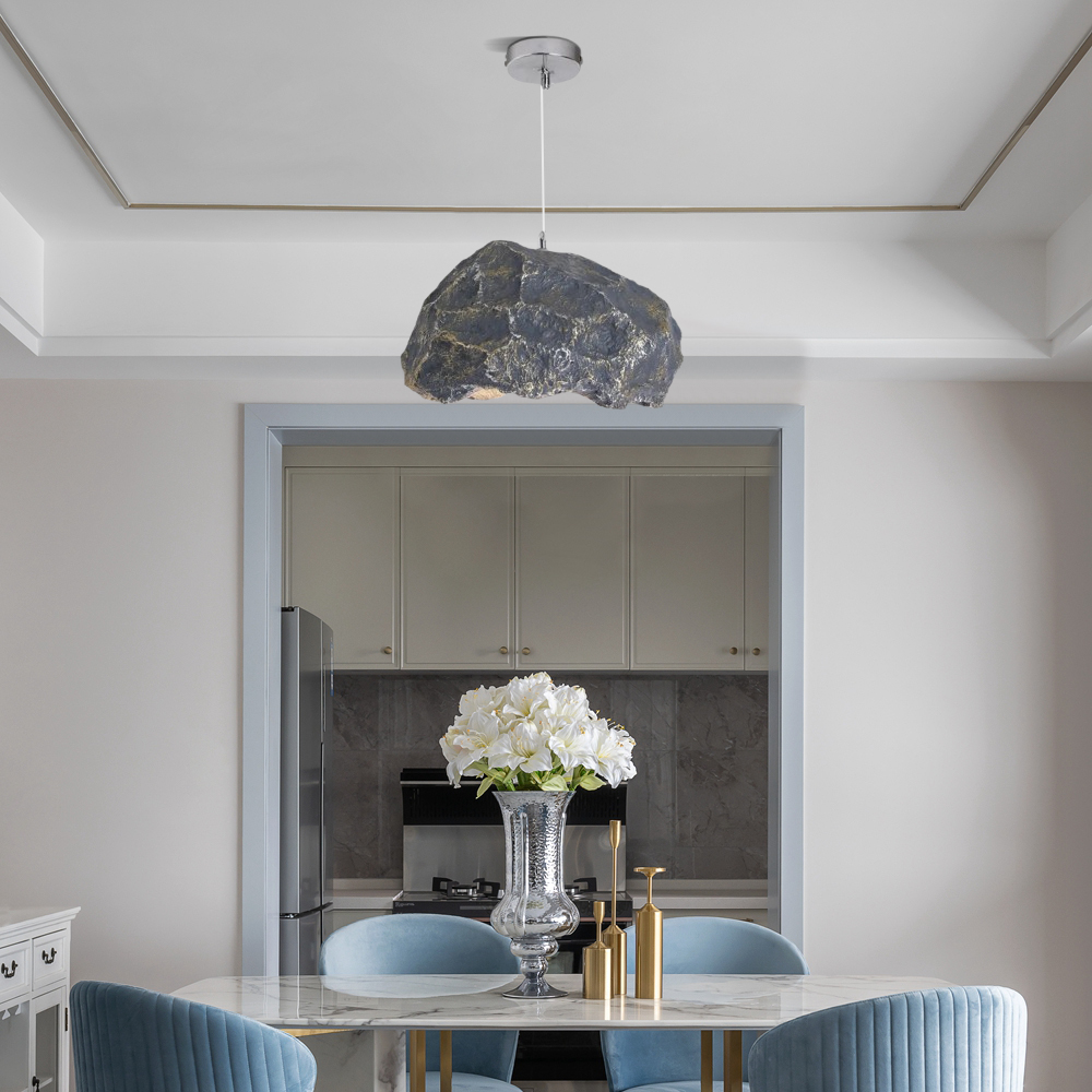 Art Deco Pendelleuchte LED kappenförmig Resin Metall Esszimmer