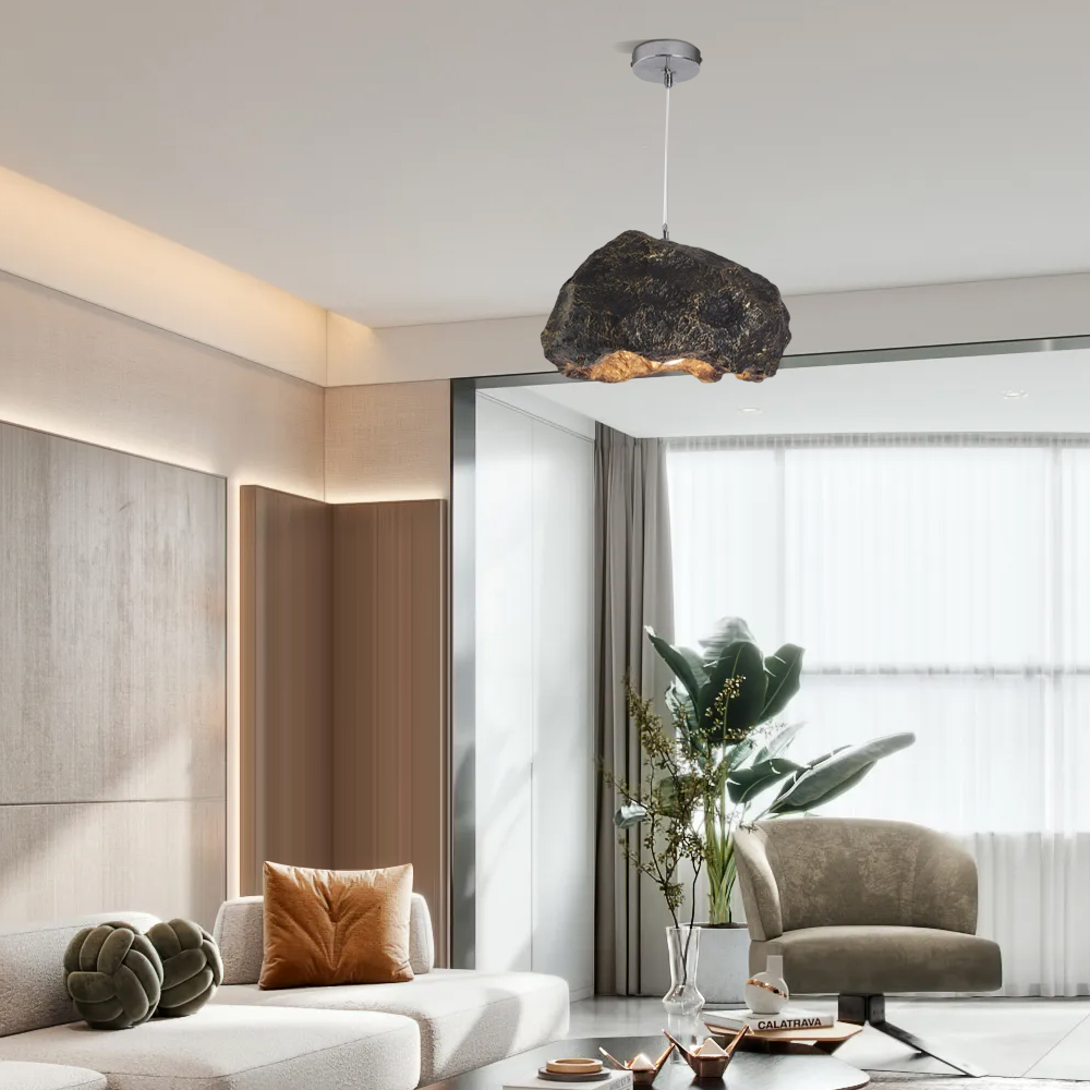 Art Deco Pendelleuchte LED kappenförmig Resin Metall Esszimmer