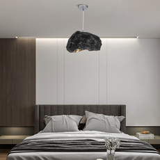 Art Deco Pendelleuchte LED kappenförmig Resin Metall Esszimmer