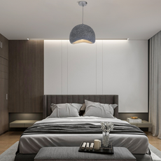Art Deco Pendelleuchte LED Oval Blau Resin Esszimmer 