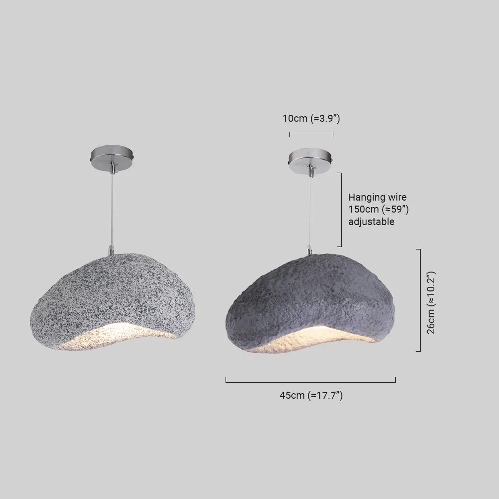 Art Deco Pendelleuchte LED Kappenförmig Grau Resin Esszimmer 