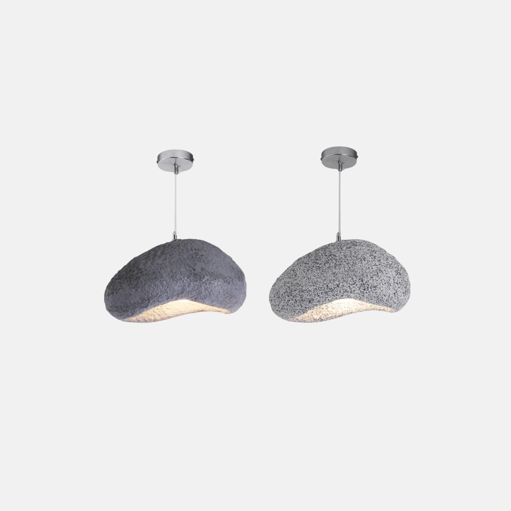Art Deco Pendelleuchte LED Kappenförmig Grau Resin Esszimmer 