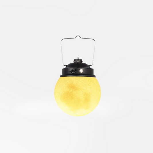 Art Deco Außenpendelleuchte LED Mond Gelb Metall/HarzSolar Garten
