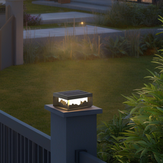 Moderne Stehlampe Schwarz Metall Acryl Säule Garten