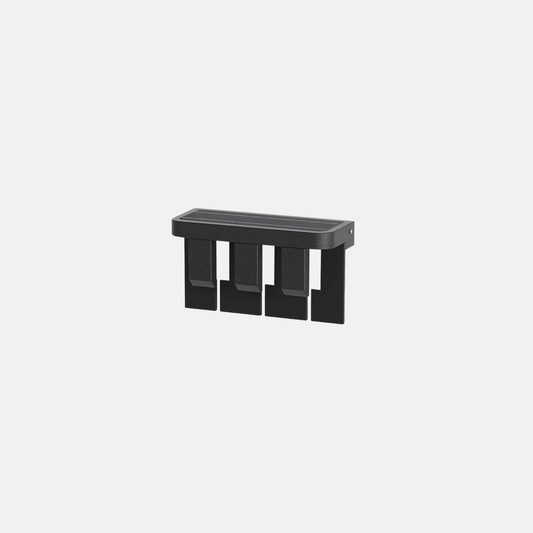 Moderne Wandleuchte Schwarzes Metall Geometrische Außenleuchte