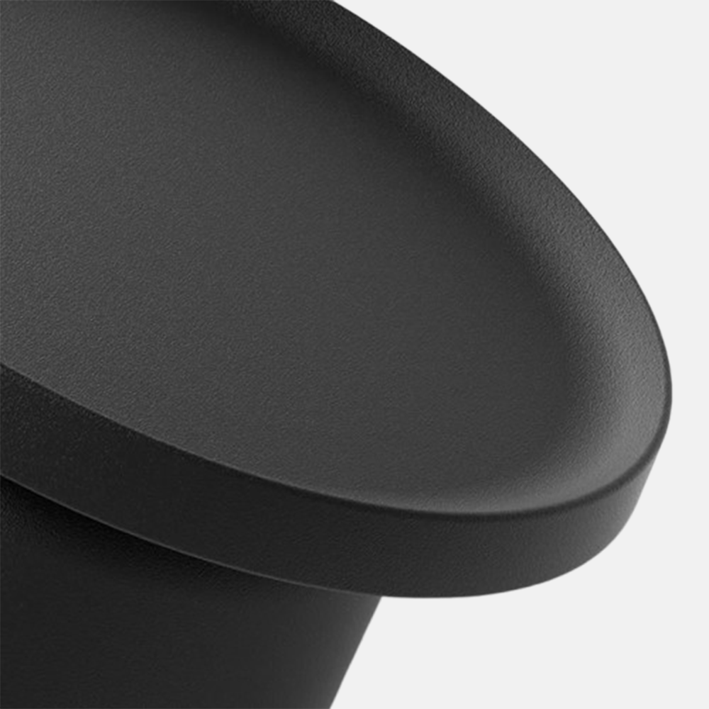 Modern Außenstehleuchte LED Zylindrisch Schwarz Metall Solar Terrasse