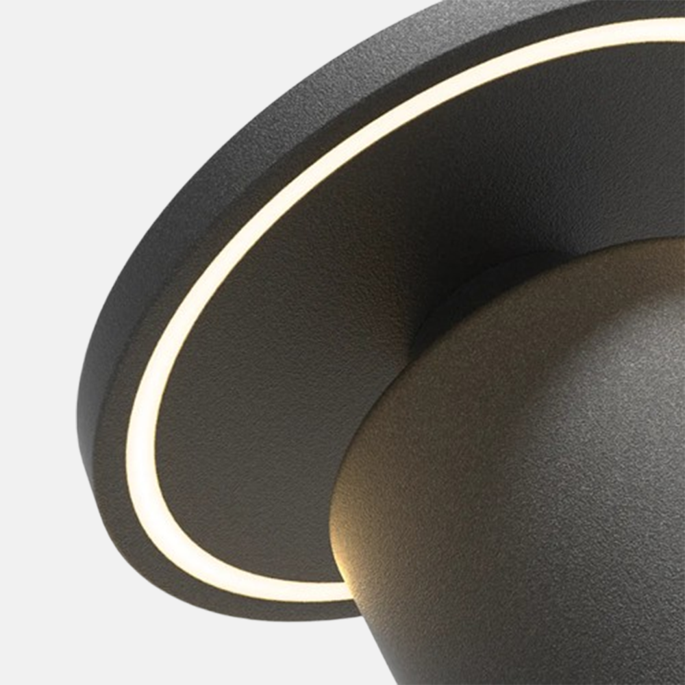 Modern Außenstehleuchte LED Zylindrisch Schwarz Metall Solar Terrasse