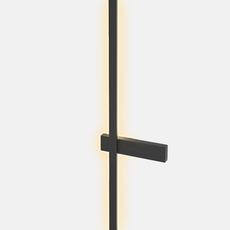 Minimalistische Außenwandleuchte LED Metall Schwarz Garten/Balkon