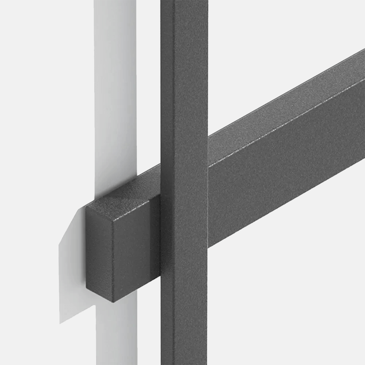 Minimalistische Außenwandleuchte LED Metall Schwarz Garten/Balkon