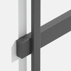 Minimalistische Außenwandleuchte LED Metall Schwarz Garten/Balkon