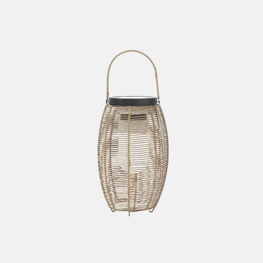 Bauernhaus Außenlampe Holz Metall Rattan Elliptisch Garten