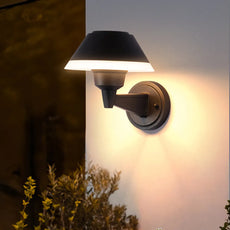 Vintage Wandlampe LED Metall Schwarz Hof