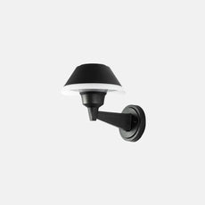 Vintage Wandlampe LED Metall Schwarz Hof