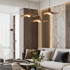 Moderne Pendelleuchte Gold Metall Hooded Wohnzimmer