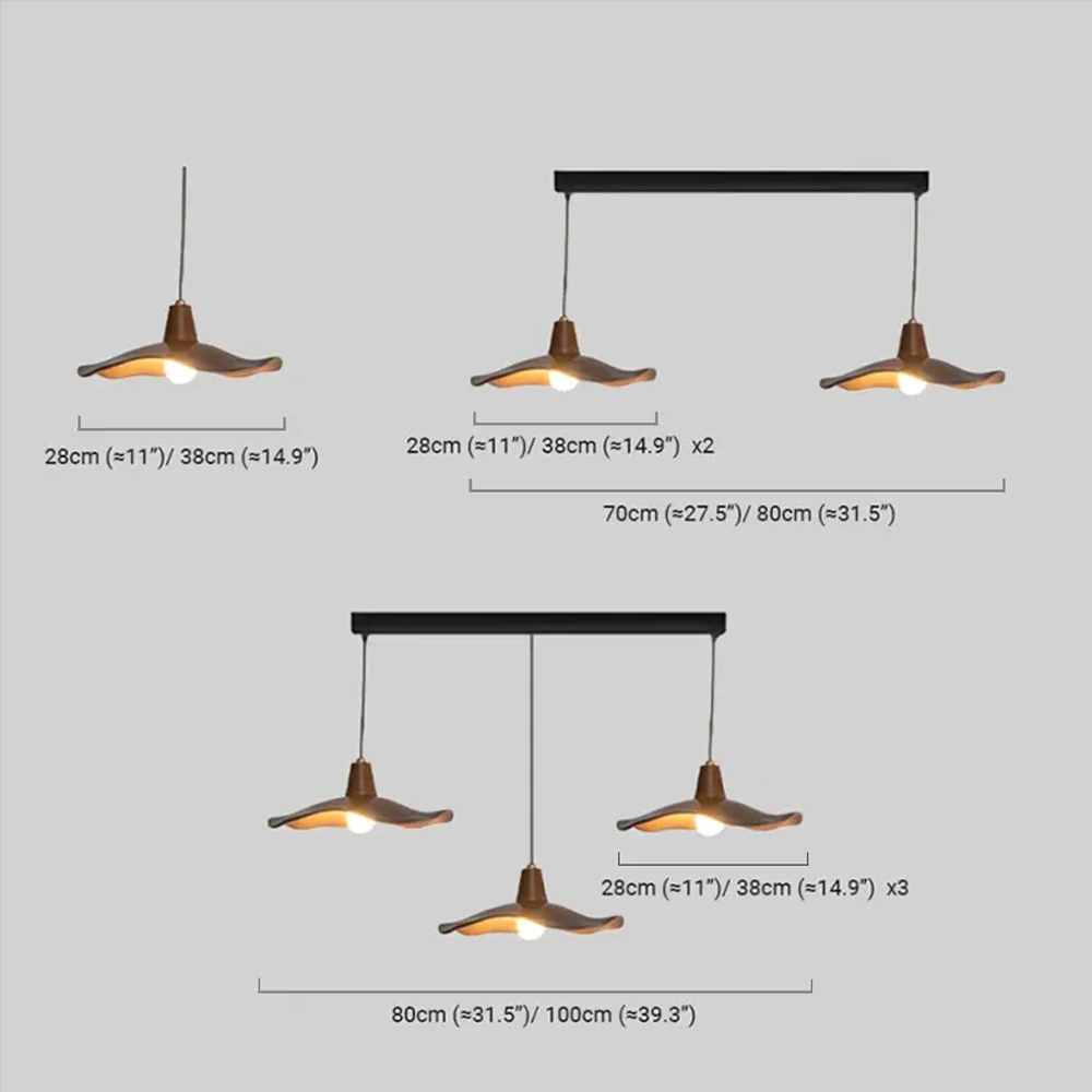 Moderne Pendelleuchte Gold Metall Hooded Wohnzimmer