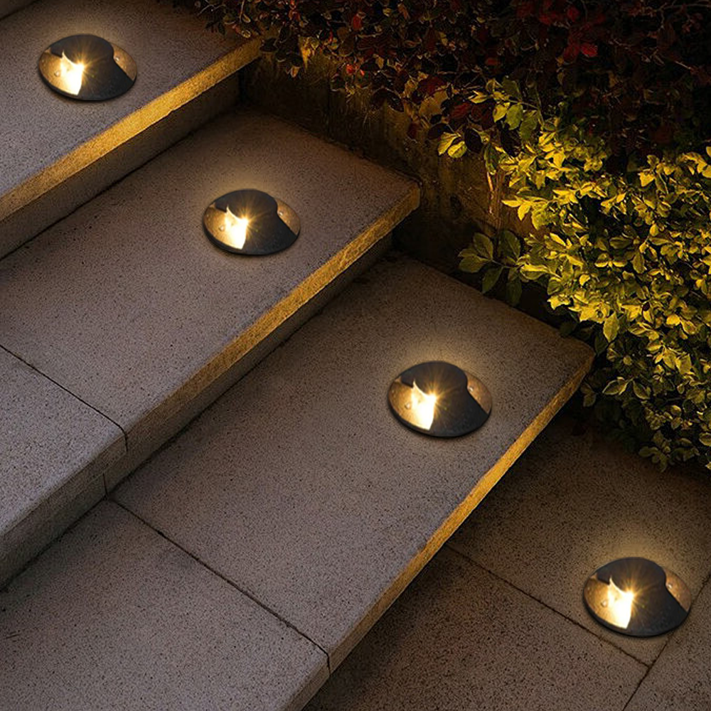 Modern Außenbodenleuchte LED Zylindrisch Schwarz Metall Solar Garten