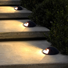 Modern Außenbodenleuchte LED Zylindrisch Schwarz Metall Solar Garten