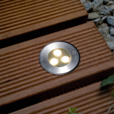 Minimalistisch Außenbodenleuchte LED Zylindrisch Metall/Glas Garten