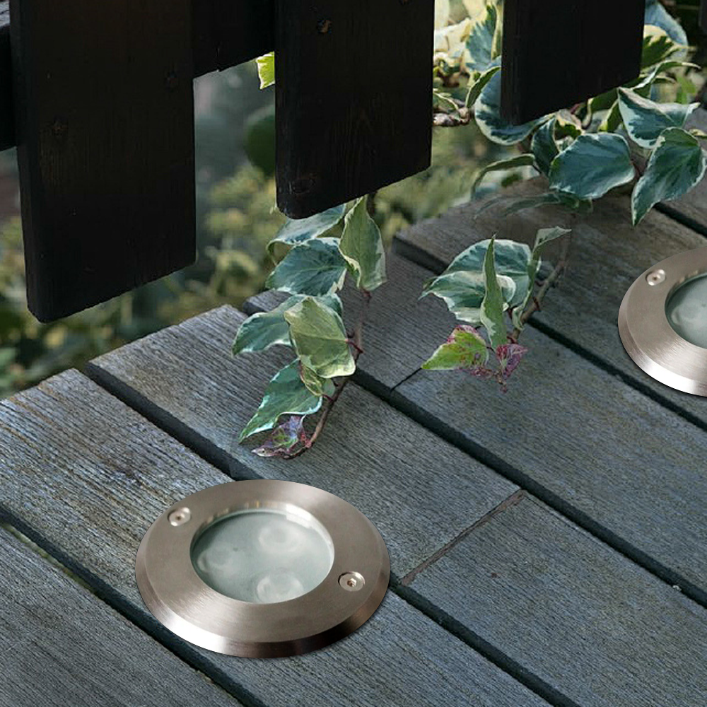Minimalistisch Außenbodenleuchte LED Zylindrisch Metall/Glas Garten