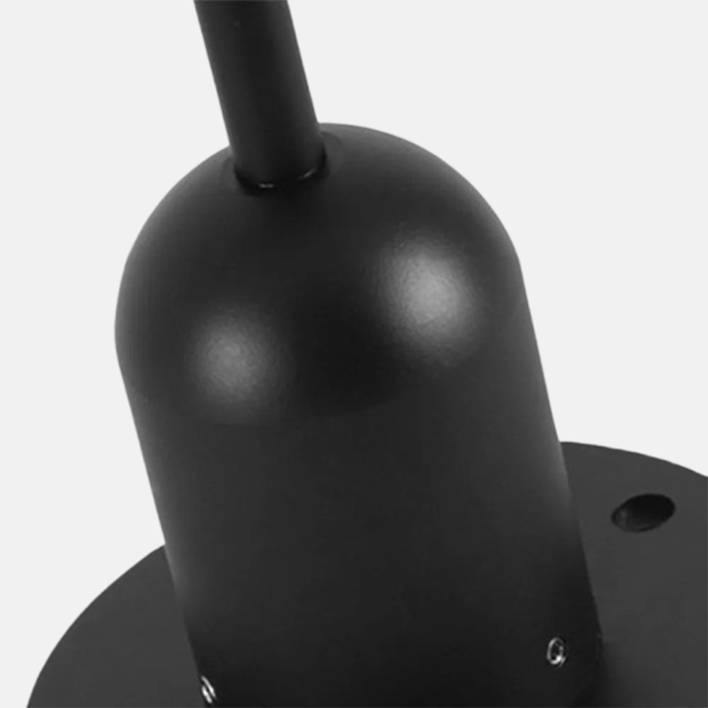 Modern Außenstehleuchte LED Ring Schwarz Metall Solar Garten