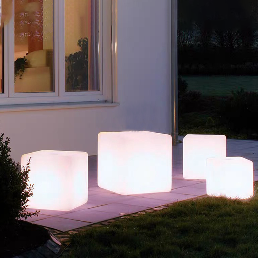 Moderne Weiße Außenleuchte Acryl Geometrisches Außenleuchte