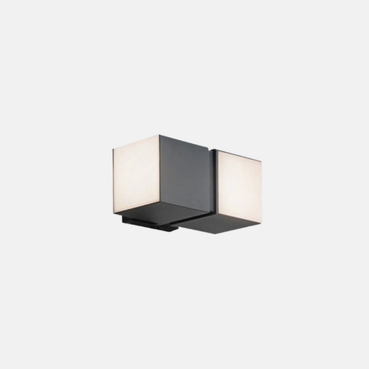 Moderne Außenwandleuchte LED Schwarz Geometrischer Drehbar Flur /Außen
