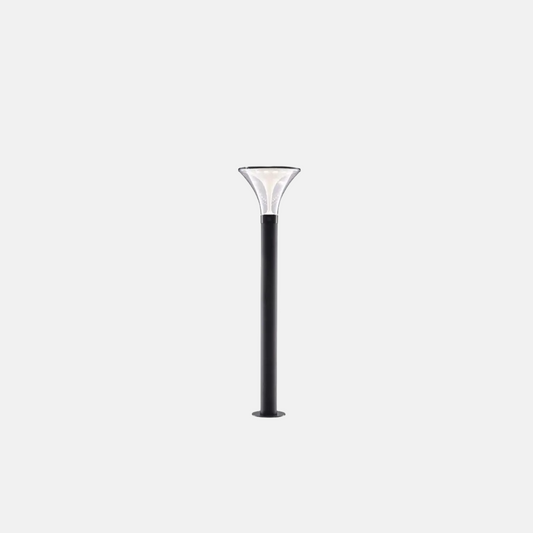 Modern AußenStehleuchte LED Konisch Schwarz Acryl Solar Garten