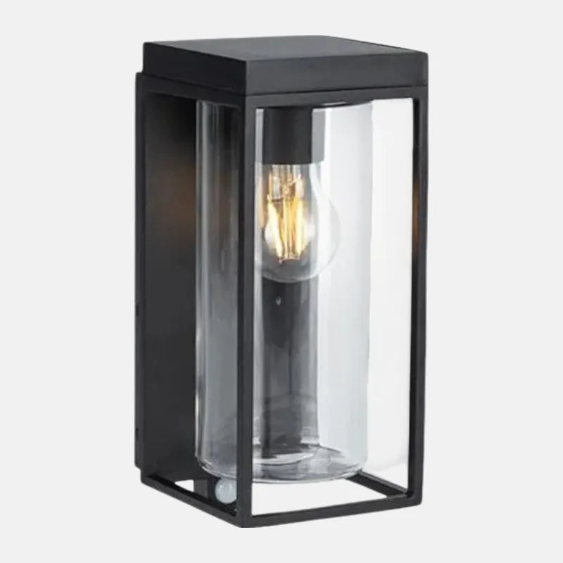 Modern Wandlampe Glas Schwarz Garten