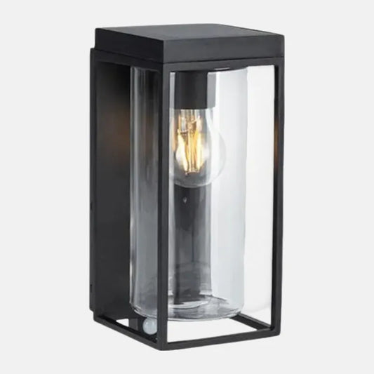 Modern Wandlampe Glas Schwarz Garten